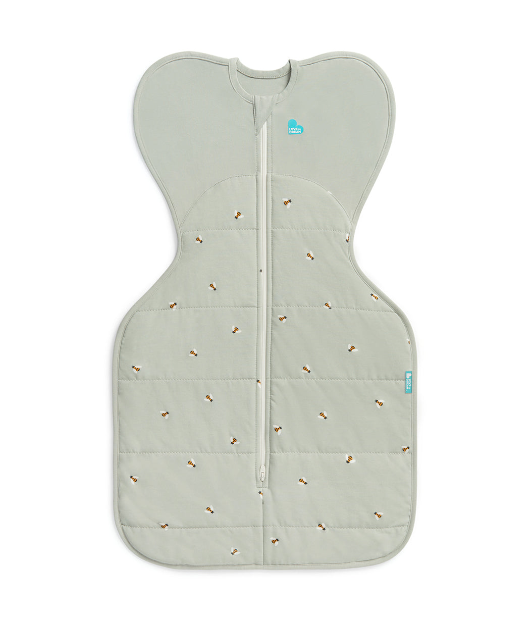 Swaddle Up™ Swaddle Bag 2.5 TOG Cotone Olive Bees