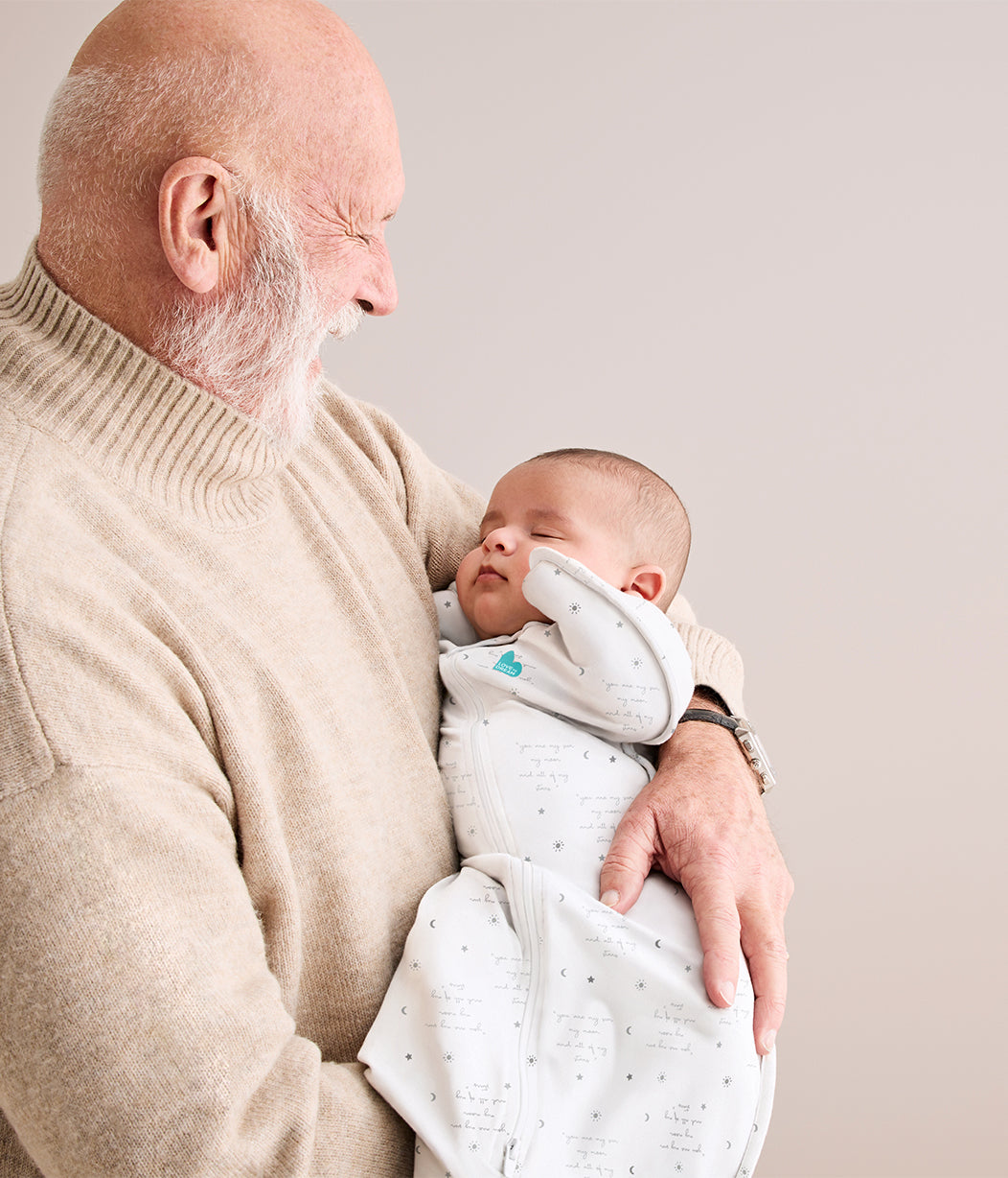 Swaddle Up™ 0.2 TOG Cotton White You Are My