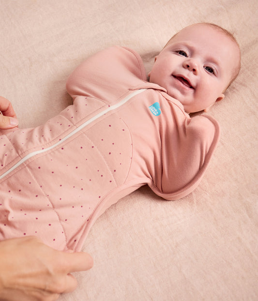 Sacco a pelo Swaddle Up™ 2,5 TOG in cotone rosa Stones