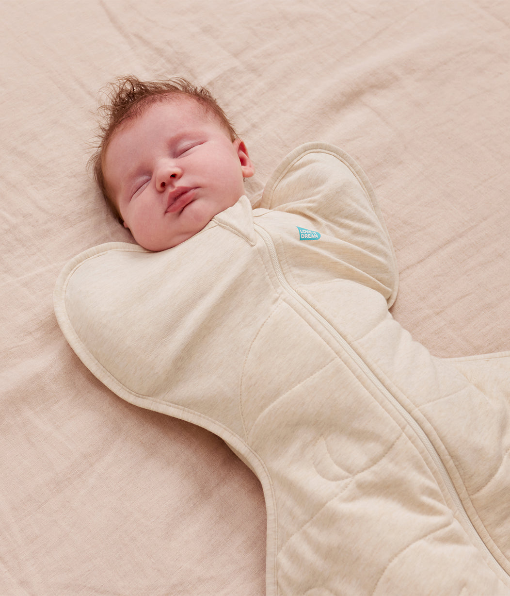 Swaddle Up™ Swaddle Bag 3,5 TOG Cotone Naturale Marl Trapuntato Luna